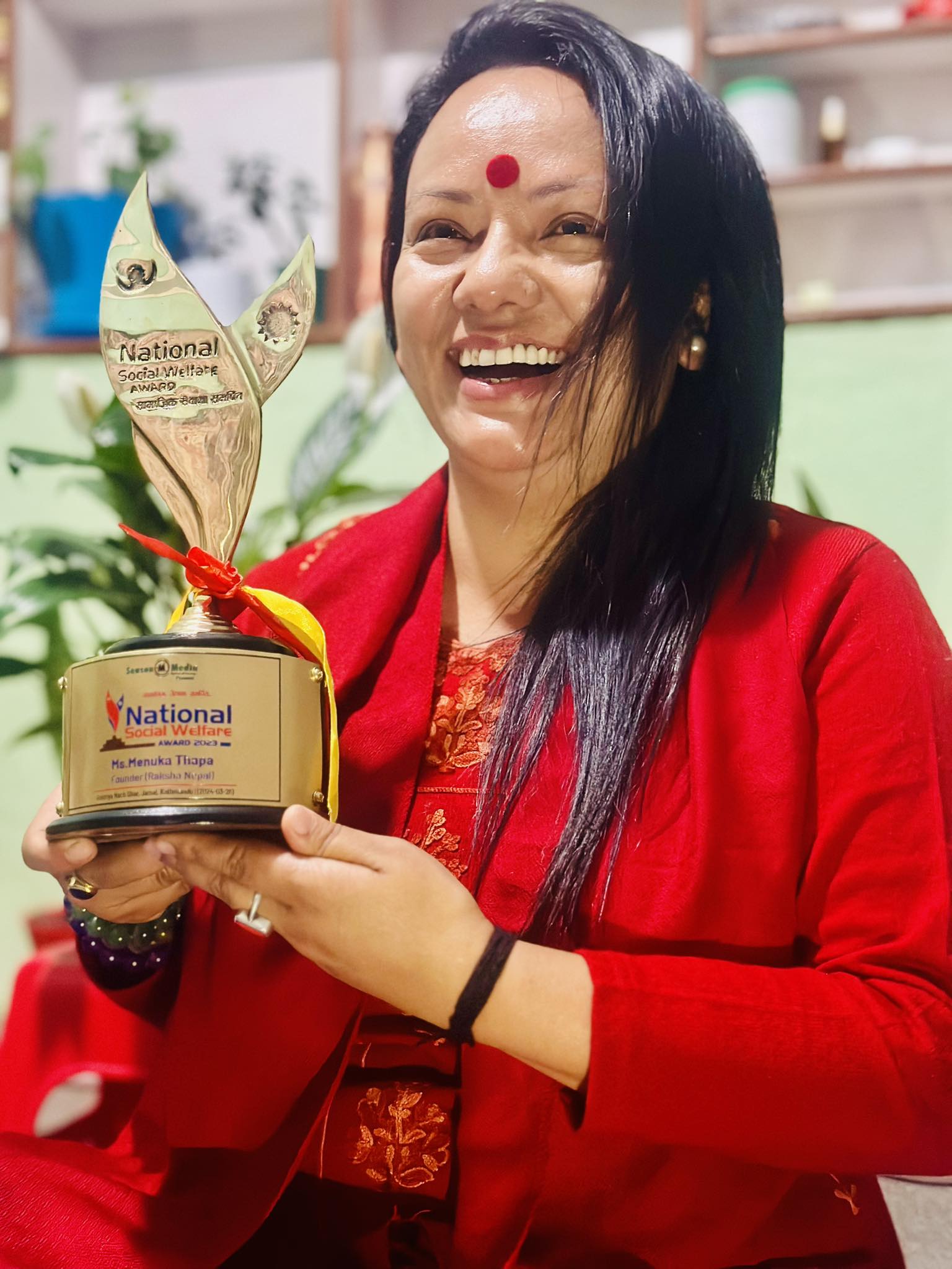 Raksha Nepal's Founder President Felicitated with Award